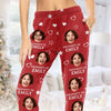 Custom Photo Love Is The Property Of Those Who Cherish It - Couple Personalized Custom Pajama Pants - Christmas Gift For Husband Wife, Anniversary