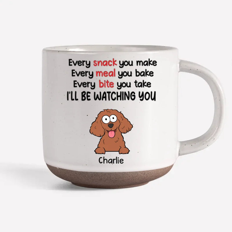 Pawsitively In Love With My Four-Legged Bestie - Dog & Cat Personalized Custom Printed Pottery Mug - Gift For Pet Owners, Pet Lovers