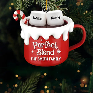 Perfect Blend - Family Personalized Custom Ornament - Acrylic Custom Shaped - Christmas Gift For Family Members