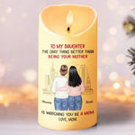 Custom Name Mother Daughter Gifts - Personalized LED Candle
