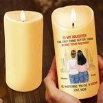 Custom Name Mother Daughter Gifts - Personalized LED Candle