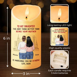 Custom Name Mother Daughter Gifts - Personalized LED Candle