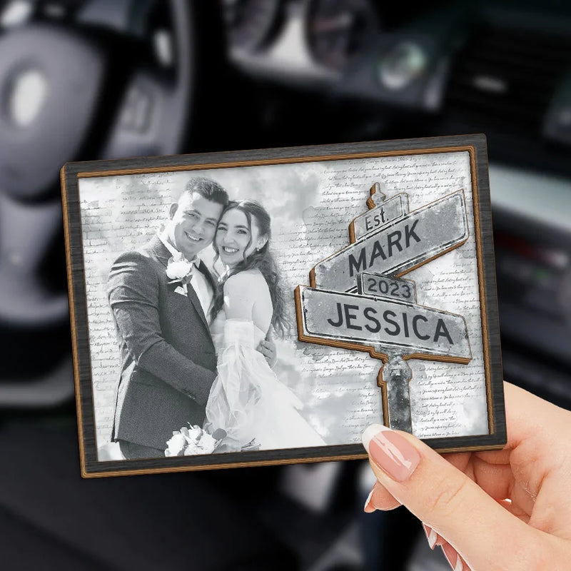 Custom Photo You Are My Heart, My Soul, My Everything - Couple Personalized Custom Car Visor Clip - Christmas Gift For Husband Wife, Anniversary