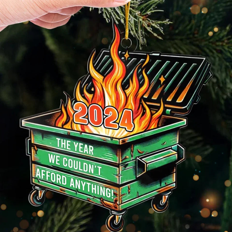 The Year We Can't Afford Anything - Friend Ornament - Acrylic Custom Shaped - Christmas Gift For Best Friends, Family Members, Coworkers