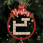 Custom Name Besties Christmas Gifts - Personalized Ornament