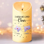 Let The Warmth Of Light Fill Your Heart - Bestie Personalized Custom LED Candle - Christmas Gift For Best Friends, BFF, Sisters