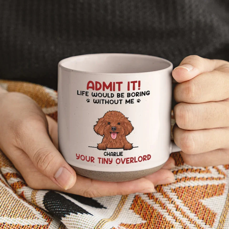Life Would Be Boring Without Us - Dog & Cat Personalized Custom Printed Pottery Mug - Christmas Gift For Pet Owners, Pet Lovers