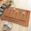 A Garden Of Love Grows In A Grandmother's Heart - Family Personalized Custom Home Decor Decorative Mat - Christmas Gift, House Warming Gift For Grandma, Grandparents
