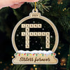 Happy Holidays To My Very Best Friends - Bestie Personalized Custom Ornament - Acrylic Custom Shaped - Christmas Gift For Best Friends, BFF, Sisters