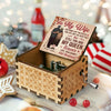 Your Smile Makes Me Smile - Couple Personalized Custom Music Box - Christmas Gift For Husband Wife, Anniversary