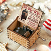Your Smile Makes Me Smile - Couple Personalized Custom Music Box - Christmas Gift For Husband Wife, Anniversary