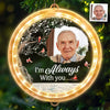 Custom Photo With Deepest Sympathy And Love - Memorial Personalized Custom LED Pendant Light Ornament - Sympathy Gift, Christmas Gift For Family Members