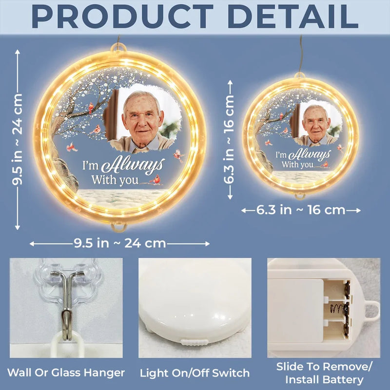 Custom Photo With Deepest Sympathy And Love - Memorial Personalized Custom LED Pendant Light Ornament - Sympathy Gift, Christmas Gift For Family Members