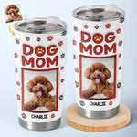 Custom Pet Photo Dog Mom Gifts for Women - Personalized Tumbler