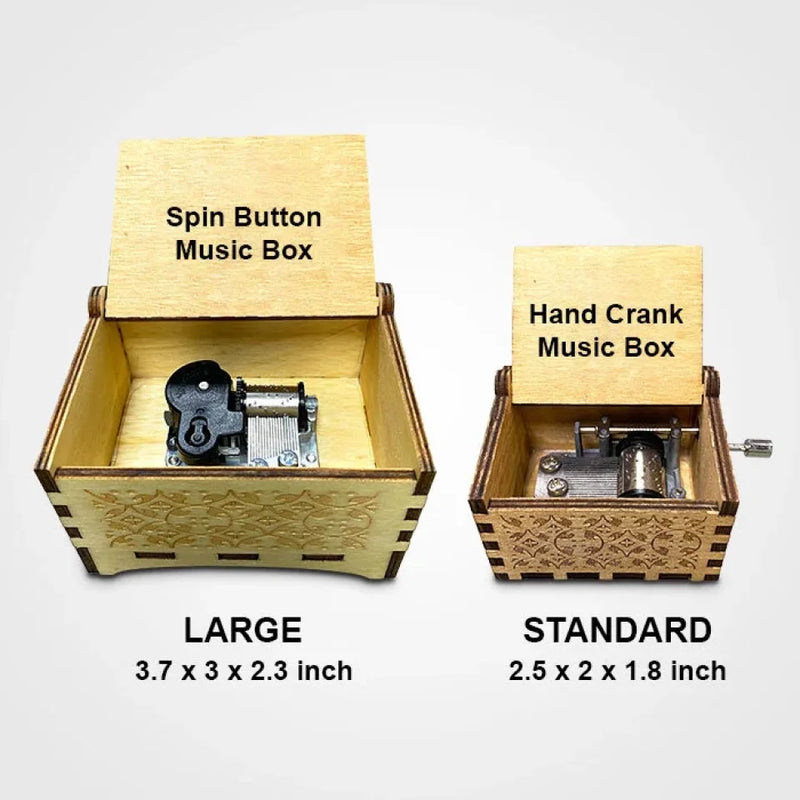 Your Smile Makes Me Smile - Couple Personalized Custom Music Box - Christmas Gift For Husband Wife, Anniversary
