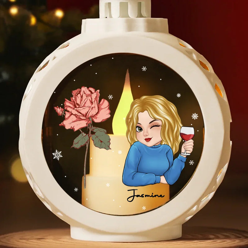 Bloom Like A Flower - Family Personalized Custom Candlelight Lantern Ornament - Christmas Gift For Family Members