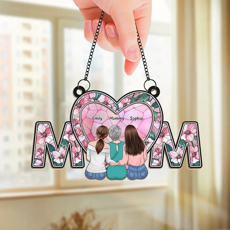 Christmas Is The Season For Kindling The Fire Of Hospitality - Family Personalized Window Hanging Suncatcher Ornament - Christmas Gift For Mom, Son, Daughter