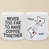 No Distance Can Dim The Light Of True Friendship - Bestie Personalized Custom 3D Inflated Effect Printed Mug - Gift For Best Friends, BFF, Sisters