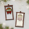 The Best Part Of Christmas Is Being With You, In Our Cozy Little Home - Couple Personalized Custom Shaped 2 Layered Wood Christmas Ornament - Christmas Gift For Husband Wife, Anniversary