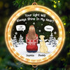 Your Light Will Always Shine In My Heart - Memorial Personalized Custom LED Pendant Light Ornament - Christmas Gift, Sympathy Gift For Pet Owners, Pet Lovers