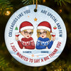 Colleagues Like You Are Special And Few - Coworker Personalized Custom Ornament - Ceramic Round Shaped - Christmas Gift For Coworkers, Work Friends, Colleagues
