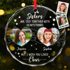 Custom Photo Friendship Is A Special Bond - Bestie Personalized Custom Circle Glass Ornament - Christmas Gift For Best Friends, BFF, Sisters