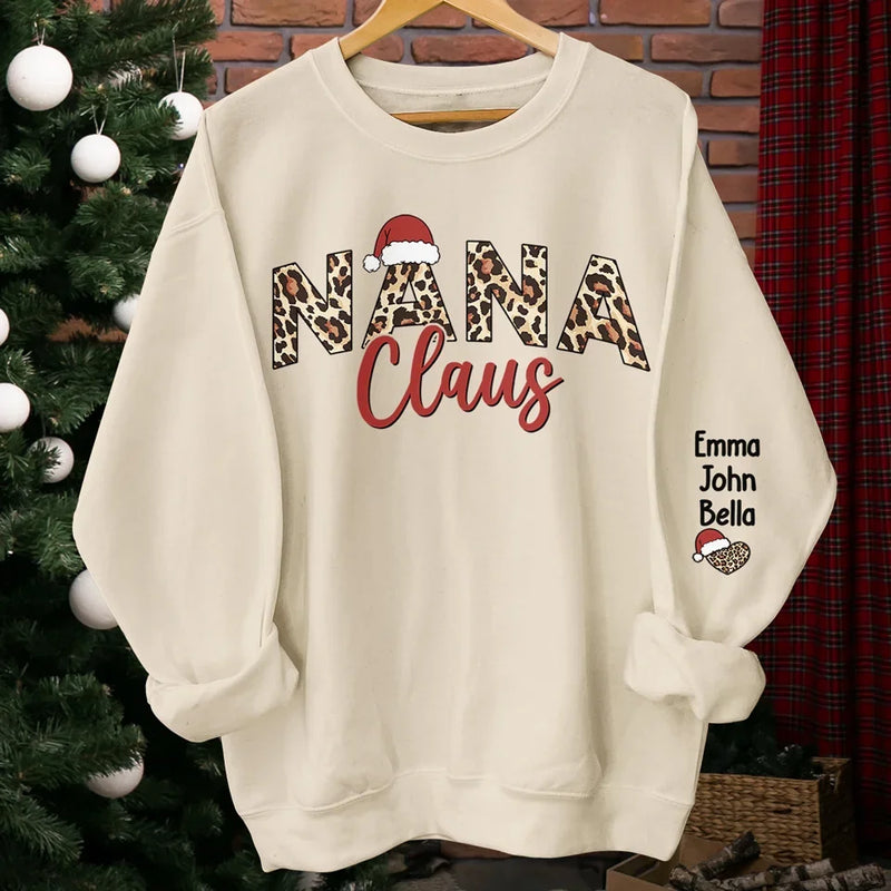 Mothers Paint The Colors Of Our World - Family Personalized Custom Unisex Sweatshirt With Design On Sleeve - Christmas Gift For Mom, Grandma