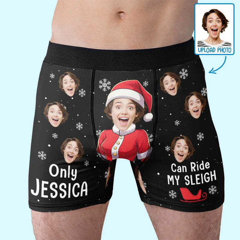 Custom Photo You're My Favorite Distraction - Funny Personalized Custom Boxer Briefs, Men's Boxers - Christmas Gift For Boyfriend, Husband, Anniversary