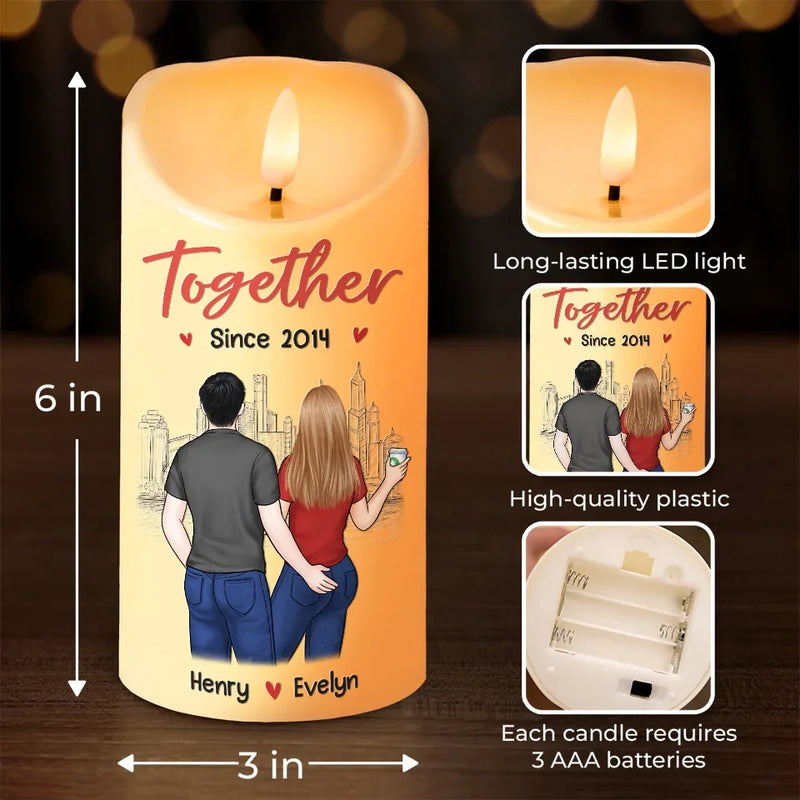 I’d Choose You, In A Hundred Lifetimes - Couple Personalized Custom LED Candle - Christmas Gift For Husband Wife, Anniversary