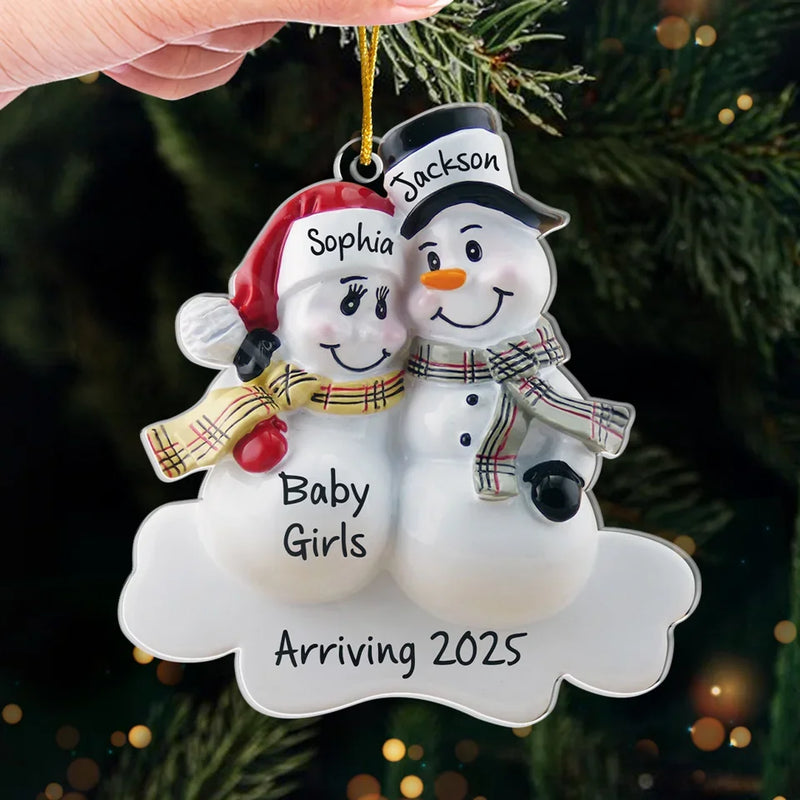 A Grand Adventure Is About To Begin - Family Personalized Custom Ornament - Acrylic Custom Shaped - Christmas Gift For Family Members, Pregnancy