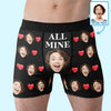 Custom Photo You Are All Mine - Couple Personalized Custom Boxer Briefs, Men's Boxers - Christmas Gift For Husband Wife, Anniversary