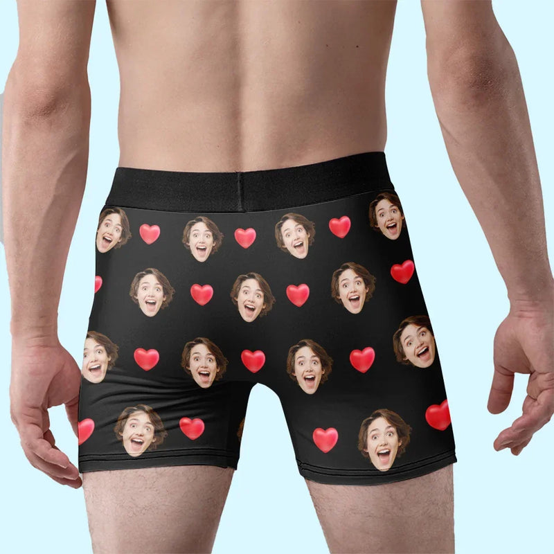 Custom Photo You Are All Mine - Couple Personalized Custom Boxer Briefs, Men's Boxers - Christmas Gift For Husband Wife, Anniversary