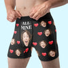 Custom Photo You Are All Mine - Couple Personalized Custom Boxer Briefs, Men's Boxers - Christmas Gift For Husband Wife, Anniversary