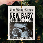 Custom Photo The Baby Times - Family Personalized Custom Ornament - Acrylic Custom Shaped - Christmas Gift For Baby Kids, Newborn Baby