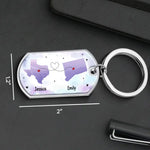 A True Friendship Is A Journey Without End - Bestie Personalized Custom Keychain - Gift For Best Friends, BFF, Sisters
