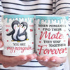 Our Love Is Like The Bond Of Penguins, Unbreakable And Eternal - Couple Personalized Custom 3D Inflated Effect Printed Mug - Gift For Husband Wife, Anniversary