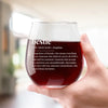 Wine Brings Us Together In The Best Way - Bestie Personalized Custom Wine Glass - Gift For Best Friends, BFF, Sisters