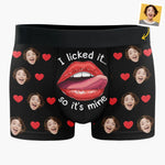 Custom Photo Your Smile Makes My Day Brighter - Couple Personalized Custom Boxer Briefs, Men's Boxers - Gift For Husband Wife, Anniversary