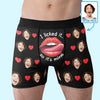 Custom Photo Your Smile Makes My Day Brighter - Couple Personalized Custom Boxer Briefs, Men's Boxers - Gift For Husband Wife, Anniversary