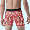 Custom Photo Only Me Can Jingle Your Bells - Funny Personalized Custom Boxer Briefs, Men's Boxers - Christmas Gift For Boyfriend, Husband, Anniversary