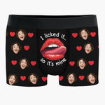 Custom Photo Your Smile Makes My Day Brighter - Couple Personalized Custom Boxer Briefs, Men's Boxers - Gift For Husband Wife, Anniversary