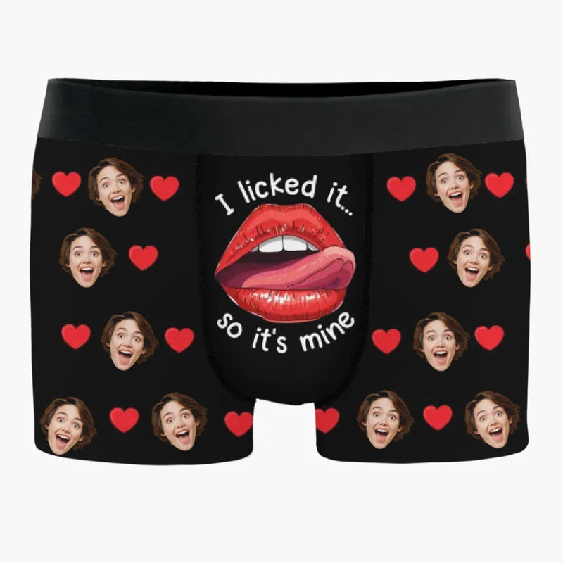 Custom Photo Your Smile Makes My Day Brighter - Couple Personalized Custom Boxer Briefs, Men's Boxers - Gift For Husband Wife, Anniversary