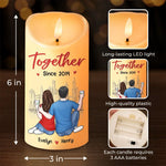 All I Want For Christmas Is You - Couple Personalized Custom LED Candle - Christmas Gift For Husband Wife, Anniversary