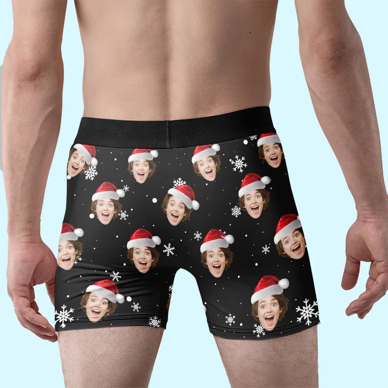 Custom Photo Your Smile Makes Every Moment Together Special - Couple Personalized Custom Boxer Briefs, Men's Boxers - Christmas Gift For Husband Wife, Anniversary