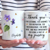 Thank You From The Bottom Of My Heart - Bestie Personalized Custom Mug - Christmas Gift For Best Friends, BFF, Sisters