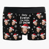 Custom Photo Your Smile Makes Every Moment Together Special - Couple Personalized Custom Boxer Briefs, Men's Boxers - Christmas Gift For Husband Wife, Anniversary