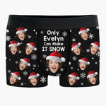 Custom Photo Your Smile Makes Every Moment Together Special - Couple Personalized Custom Boxer Briefs, Men's Boxers - Christmas Gift For Husband Wife, Anniversary