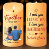 All I Want For Christmas Is You - Couple Personalized Custom LED Candle - Christmas Gift For Husband Wife, Anniversary