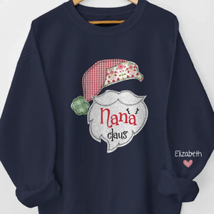 The Love Of A Mother Brightens Every Moment - Family Personalized Custom Unisex Sweatshirt With Design On Sleeve - Christmas Gift For Mom, Grandma