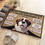 I'm Family, You're Not - Dog Personalized Custom Home Decor Decorative Mat - House Warming Gift For Pet Owners, Pet Lovers